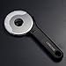 Pizza Cutter Slicer Wheel - LEMCASE Kitchen Tools and Gadgets with Stainless Steel Blade and Silicone Grips, Black