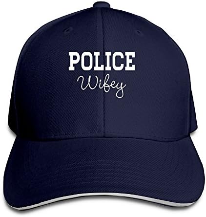 MJN23ADW Unisex Police Wifey Rock Climbing Cap Low Profile Adjustable Baseball Cap Navy
