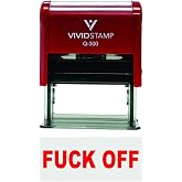 Fuck Off Self-Inking Office Rubber Stamp (Red Ink) - Q-300