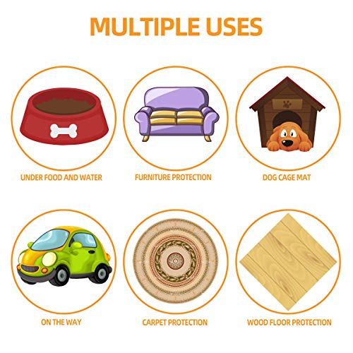 Luzvida Dog Puppy Pee Pads 2 Pack Reusable Washable Leak Proof Pet Training Pad Mat with Fast Absorbing Surface and Nonslip Dots for Indoor and Outdoor Use (35.4\