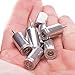 9mm Bullet Casing Polished Push Pins in Chrome - Set of 8