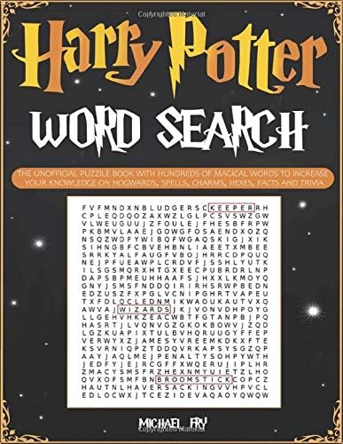 Harry Potter Word Search - The Unofficial Puzzle Book With Hundreds Of Magical Words To Increase Your Knowledge On Hogwarts, Spells, Charms, Hexes, Facts And Trivia