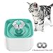 FULNEW Cat Water Fountain Pet Water Dispenser 2L Automatic Electric Water Bowl Flower Drinking Fountain for Cats
