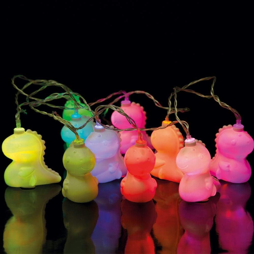 Fizz Creations Dinosaur String Lights Colour Changing LED Battery Operated - Image 3