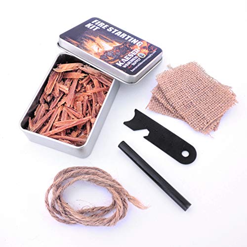 Kaeser Wilderness Camping Survival Fatwood Fire Starting Tinder Kit