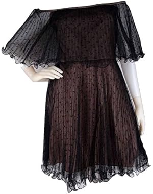 BCBGMAXAZRIA Shalom Pleated Cocktail Dress Black Size 0