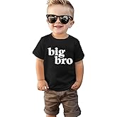 SOFEON Big Brother Shirt for Toddler Baby Boy Promoted to Big Bro Announcement T-Shirt Kids Summer Short Sleeve Tees Top