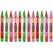 Kicko 44 Inch Inflatable Neon Crayons - 12 Pieces of Assorted Oversized Blow-Up Colored Wax Sticks - Perfect for School Activities, Club Openings, Backdrops, Decor, Event Favor and Supplies