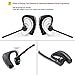 Bluetooth Headset, Wireless Bluetooth Earpiece with Mic Mute Switch Headset for Trucker Handsfree Earphone, V4.1 Bluetooth Headphones Compatible for Smart Phone (K10_Black)