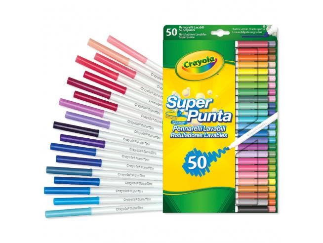 Crayola Super Tips Markers, Washable Markers, Gift, 50 Count-2 Pack