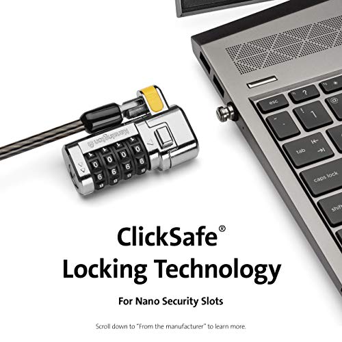 Kensington ClickSafe® Combination Laptop Lock for Nano Security Slot