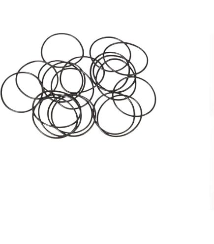 Othmro 25pcs Nitrile Rubber O-Rings, 2.5mm Thread Dia 21mm OD Metric Seal Nitrile NBR Rubber Rings for Oil or Air Seal, Professional Plumbing, Car Repair, Air or Gas Connectors Black