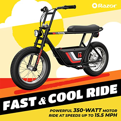 Razor Rambler 16 36V Electric Minibike With Retro Style, Up To 15.5