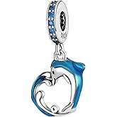 MULA 925 Sterling Silver Charms for Bracelets and Necklaces Airplane Passport Dangle Pendants Beads Butterfly Dragonfly Charms Jewelry Charm for Women