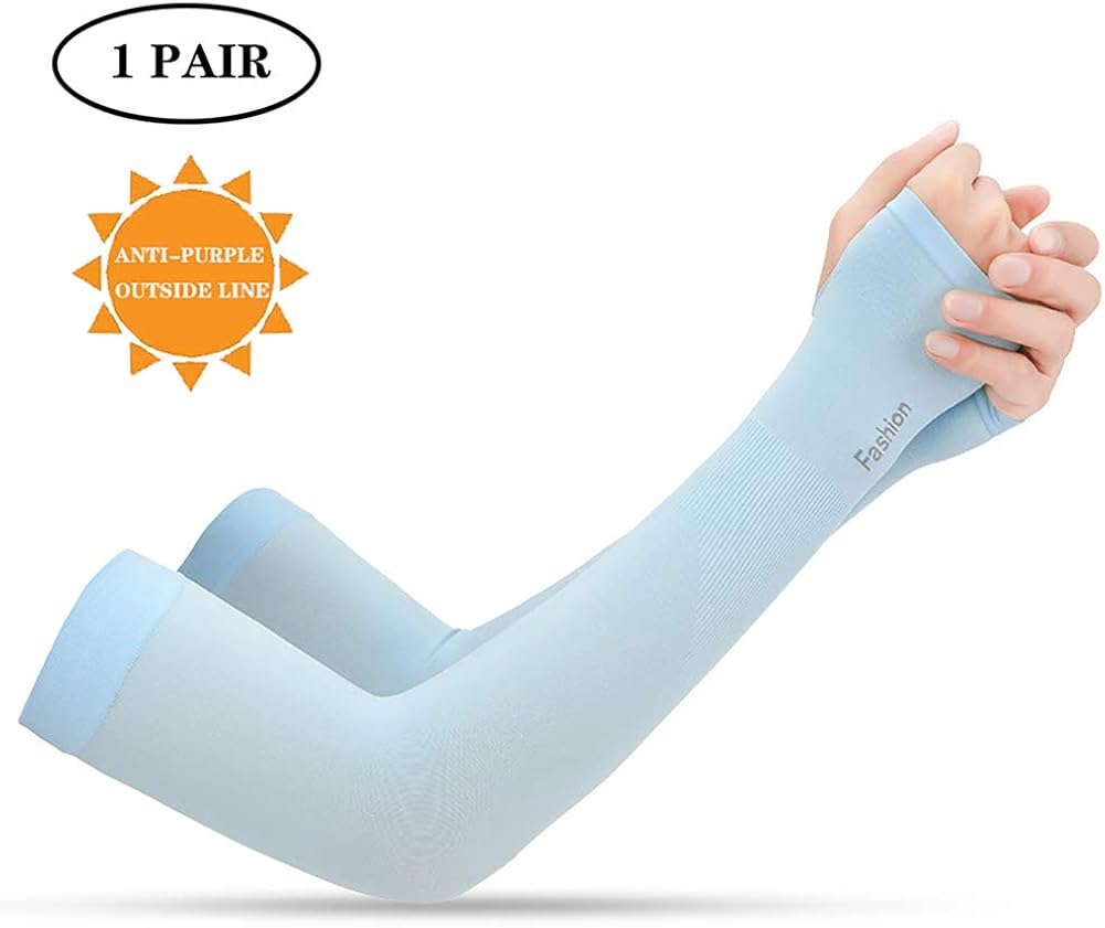 GSTARKL Arm Protection Sleeves with Thumb Hole, Cooling Arm Sleeves Ice