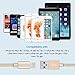 M-Better 3Pcs 3ft 6ft 10ft Nylon Braided Charging Cord, Charger Cable for iPhone 6S 6S Plus 6 SE 5S 5C 5 7 7 Plus iPad Air Mini iPod and More (Gold)