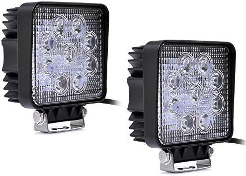 Jiehe JHR-1618GXWFB 6 Inches 18 W 6000K - 6500K Daylight LED Bar Work Light Flood Beam 60 Degree Angle 410 Lumen Driving Fog Lamp Off-Road ATV SUV Jeep Boat 2-Pack