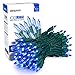 zerproc Blue Christmas Lights, 33ft 100 LED String Lights, 120V UL Certified Xmas Tree Lights for Christmas, Patio, Home, Party, Holiday, Garden, Indoor and Outdoor Decoration