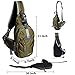 WASING Military Sport Pack Shoulder Sling Backpack Men Women Chest Gym Bag,Rover Sling Pack Chest Pack WS-ChestPack-green