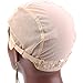 Bella Hair Doule Lace Wig Cap for Making Wigs with Adjustable Straps and Combs Beige Large Size