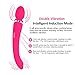 RZWD Charge Waterproof Female Vibrator - 10 Powerful Vibrator - Silicone Grade Female Vibrator and Rabbit Vibrator (rose red)