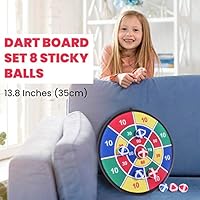 Yesmarks Kids Game Dart Board Set 8 Sticky Balls And 13 8 Inches 35cm Dartboard Safe Dart Game Kids Colorful Box Package Amazon Com Au Sports Fitness Outdoors