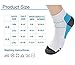 CHARMKING Graduated Compression Socks for Women & Men Circulation 15-20 mmHg is Best for Athletic, Running, Flight Travel, Pregnant, Cycling (Multi 06,S/M)