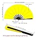 Amajiji Large Folding Fan, Chinease/Japanese Folding Nylon-Cloth Hand Fan, Women Hand Folding Fans Hand Fan Gift Fan Craft Fan Folding Fan Dance Fan