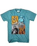 Star Wars Boys' T-Shirt, Blue Bird Snow Heather, X-Large/18-20