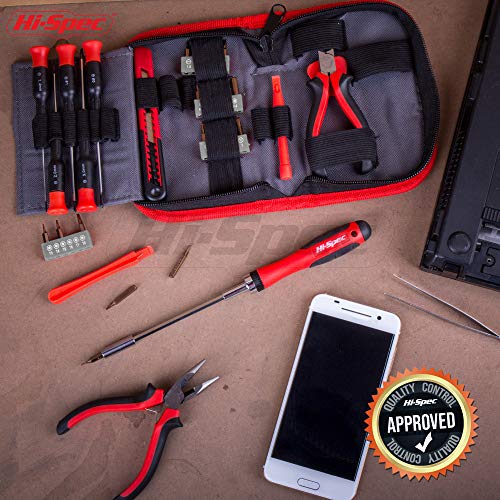HiSpec 38pc Electronics Repair & Opening Tool Kit Set for Laptops