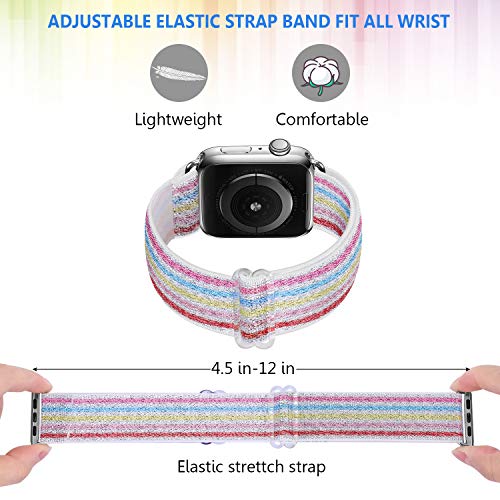 ShuYo Adjustable Elastic Watch Band Compatible for Apple Watch Band
