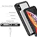 GOCOOL iPhone Xs Max Waterproof Case with Built-in Screen Protector Heavy Duty Full Body Protective Cover Case, Clear Sound, 6.5 inch Clear Back (Black)