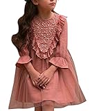 SailGoal Girls Sweet Princess Style Trumpet sleeves Lace Mesh Dresses