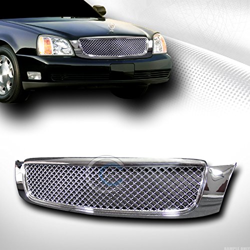 R&L Racing Chrome Front Grill Sport Hood Bumper Grille Guard Cover 2000-2005 for Cadillac Deville