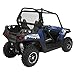 Classic Accessories QuadGear UTV Rear Windshield, Fits Polaris® RZR, RZR 4, 4 800, 570, 800, S 800, XP 4 900, XP 900 (2015 Models and Older), Black
