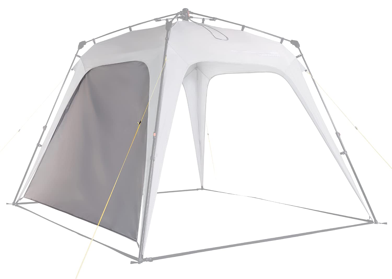 Lumaland Outdoor Pop Up Gazebo Sidewall | Side Wall for Garden Tent & Camping & Party Tent | 225 x 155 x 133 cm | Fits Lumaland Gazebos [Light Grey]