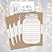 Hadley Designs 50 Rustic Wedding Advice Cards For Bride and Groom, Guest Book Alternative, Bridal Shower Games For Guests, Advice For The Bride, Wedding Card Boxes For Reception