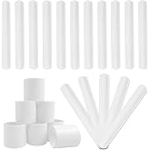 Uniticber Slap Bracelets Bulk 36 PCS, White Blank Snap Bracelets for DIY | White vinyl wristbands for party favors, classroom crafts, birthday goodie bags, sewing projects, prizes and group activities