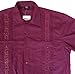 Squish Cuban Style Guayabera Shirt / Deep Red - Large
