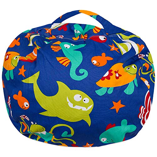 Posh Stuffable Kids Stuffed Animal Storage Bean Bag Chair Cover