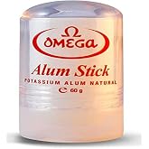 Omega Potassium Alum Stick After Shave Shaving Facial Toner Treatment of Razor Cuts &amp; Nicks