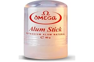 Omega Potassium Alum Stick After Shave Shaving Facial Toner Treatment of Razor Cuts & Nicks