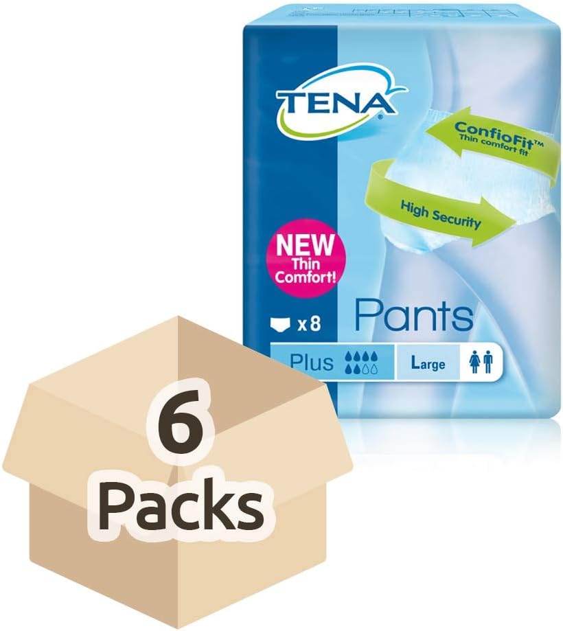 Tena Pants Plus Large 8'S, Bianco