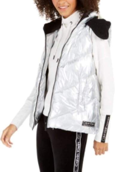 calvin klein vest with hood