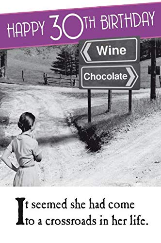 On the Ceiling, 30th Birthday Card for Her, Age 30 Birthday Card, Funny 30th Birthday Card for a Girl