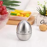 RosewineC Kitchen Timer Manual Egg Shape 60 Minute Mechanical No Battery view 7