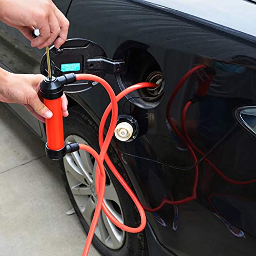 Powstro Manual Oil Pump Portable Liquid Transfer Hand Tube Car Hose Sucker Suction Inflatable Pump 200CC for Outdoor Travel - Use in Emergency