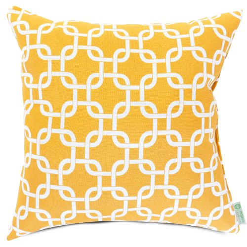 Majestic Home Goods Pillow, X-Large, Links, Yellow
