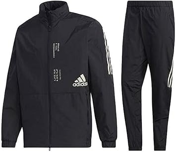 Amazon Co Jp Adidas アディダス M Musthaves マストハブス Climastorm 裏起毛 ウインドブレーカー フード付きジャケット ロングパンツ 上下セット トレーニングウェア L 172 178cm 国内正規品 Ixg33 27 ブラック スポーツ アウトドア