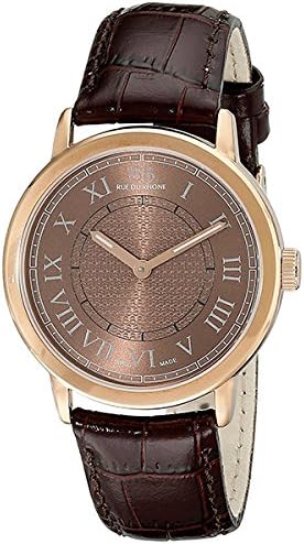 Amazon リュードゥローヌ Rue Du Rhone レディース Swiss Quartz スイスメイド 35mm ローズゴールドケース ダークブラウン レザー 87wa1016 腕時計 並行輸入品 レディース腕時計 腕時計 通販